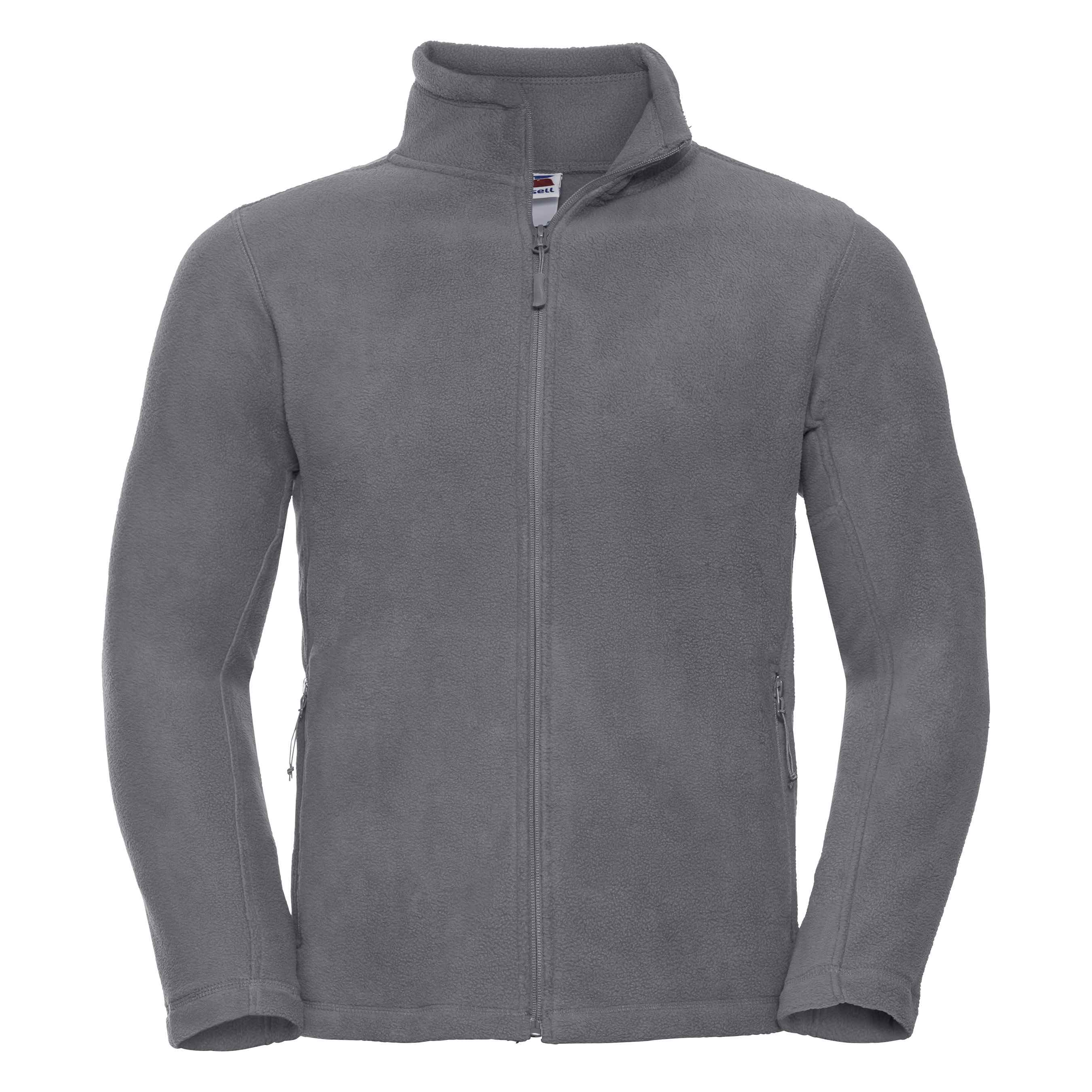 Russell Full-Zip Outdoor Fleece - 870M in convoy grey on a white background