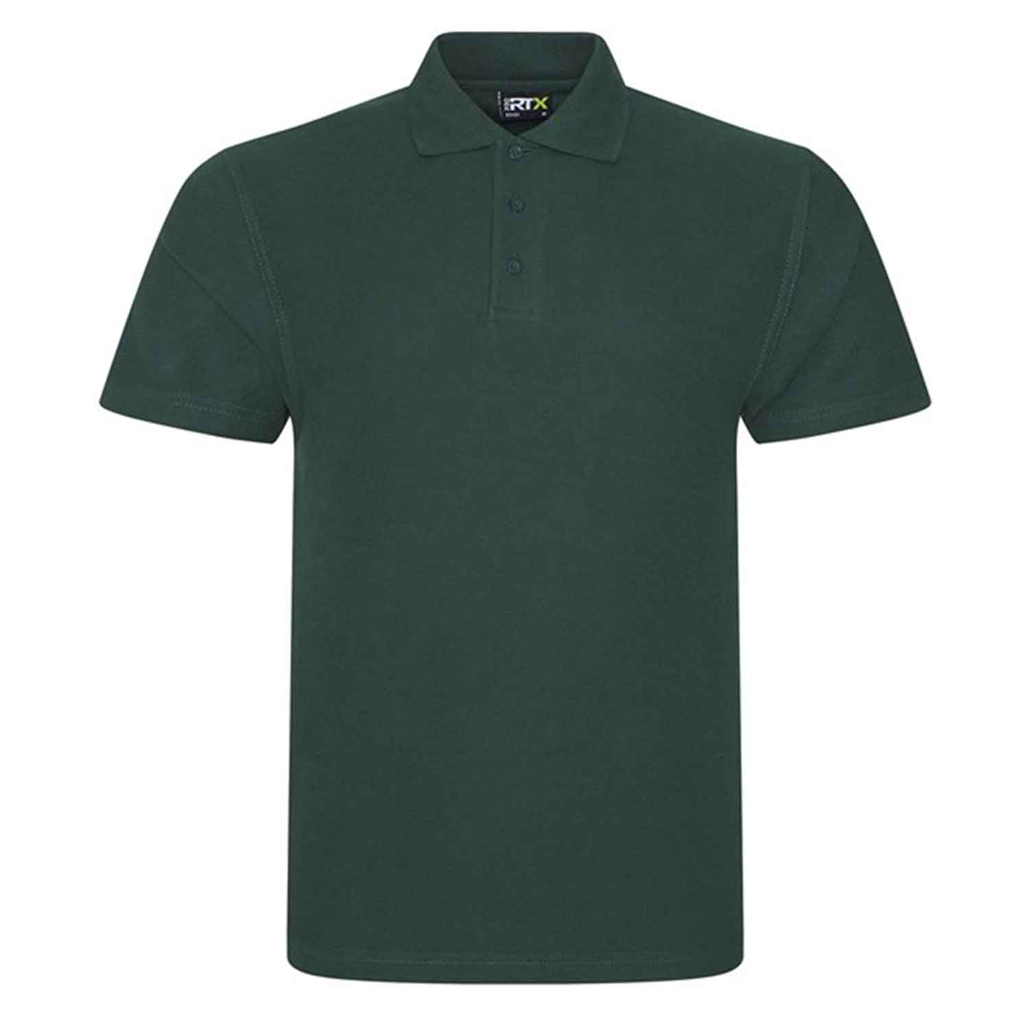 Pro RTX Pro polo shirt in bottle green on a white background. RX101 