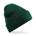 Beechfield Original Cuffed Beanie - B45 in bottle green on a white background