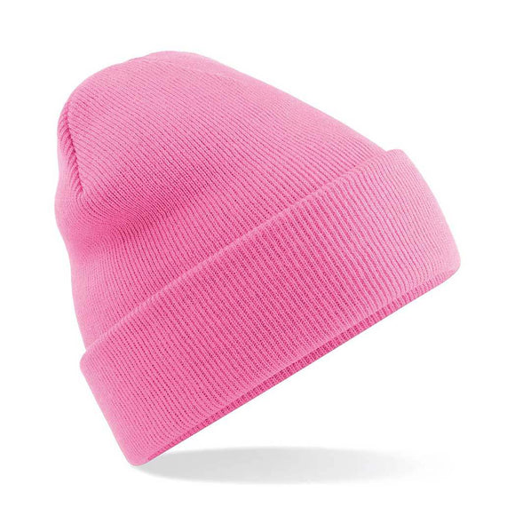 Beechfield Original Cuffed Beanie - B45 in classic pink on a white background