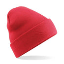 Beechfield Original Cuffed Beanie - B45 in coral pink on a white background