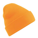 Beechfield Original Cuffed Beanie - B45 in fluorescent orange on a white background