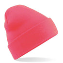 Beechfield Original Cuffed Beanie - B45 in fluorescent pink on a white background