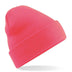 Beechfield Original Cuffed Beanie - B45 in fluorescent pink on a white background