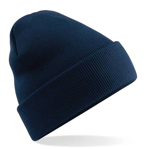 Beechfield Original Cuffed Beanie - B45 in French navy on a white background