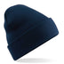 Beechfield Original Cuffed Beanie - B45 in French navy on a white background