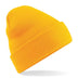 Beechfield Original Cuffed Beanie - B45 in gold yellow on a white background