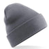 Beechfield Original Cuffed Beanie - B45 in graphite grey on a white background
