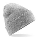 Beechfield Original Cuffed Beanie - B45 in heather grey on a white background