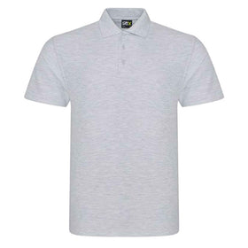 Pro RTX Pro polo shirt in heather grey on a white background. RX101 