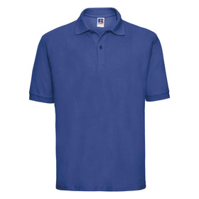 Russell Classic Polycotton Polo - 539M polo shirt in bright royal against a white background