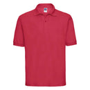 Russell Classic Polycotton Polo - 539M polo shirt in classic red against a white background