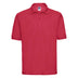 Russell Classic Polycotton Polo - 539M polo shirt in classic red against a white background
