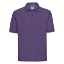 Russell Classic Polycotton Polo - 539M polo shirt in purple against a white background