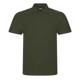 Pro RTX Pro polo shirt in khaki green on a white background. RX101 
