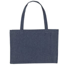 Midnight blue shopping tote bag on a white background. Stanley/Stella Woven Shopping Bag - STAU762
