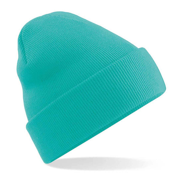 Beechfield Original Cuffed Beanie - B45 in mint green on a white background