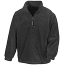 Result Polartherm 1/4-Zip Fleece - R33 in black against a white background