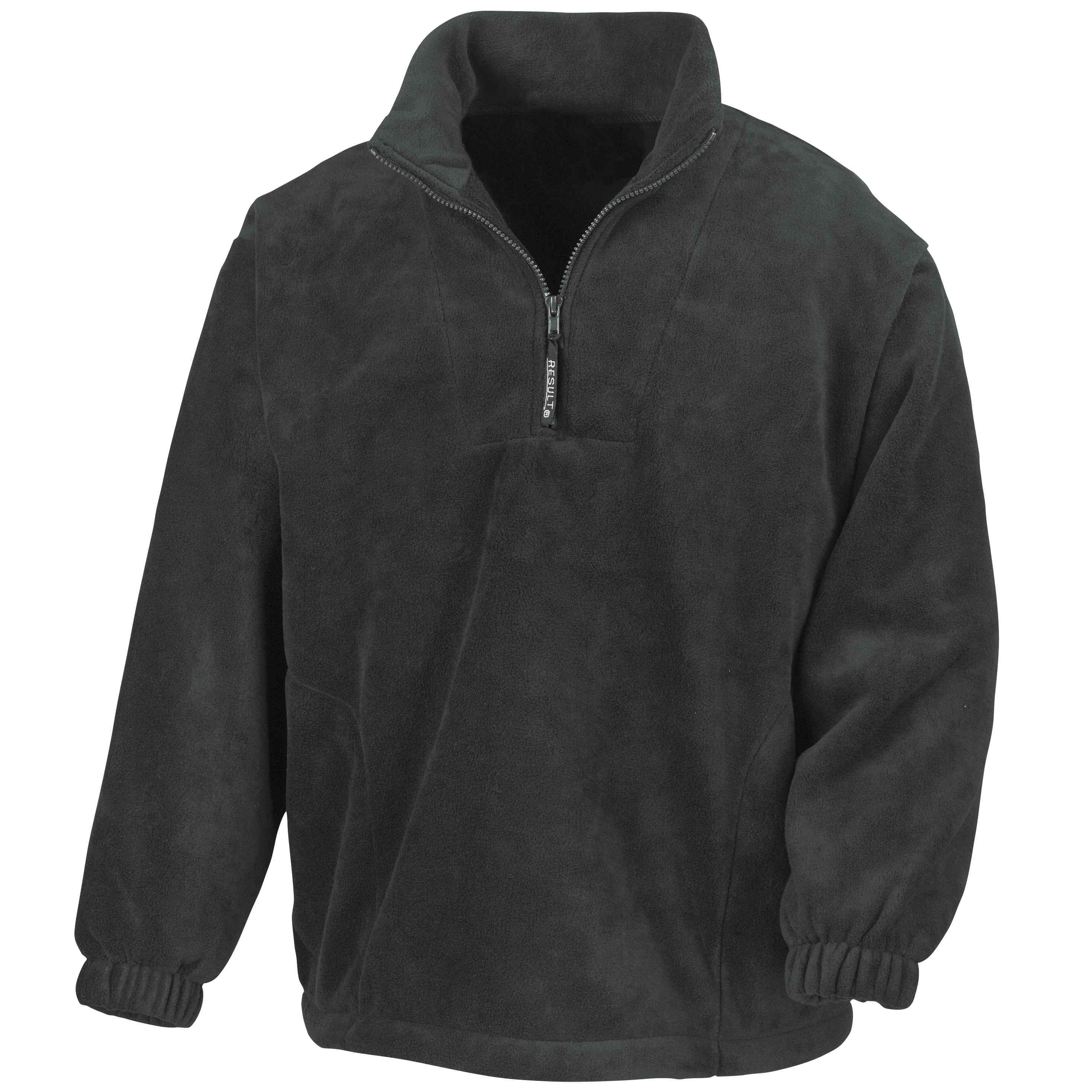 Result Polartherm 1/4-Zip Fleece - R33 in black against a white background