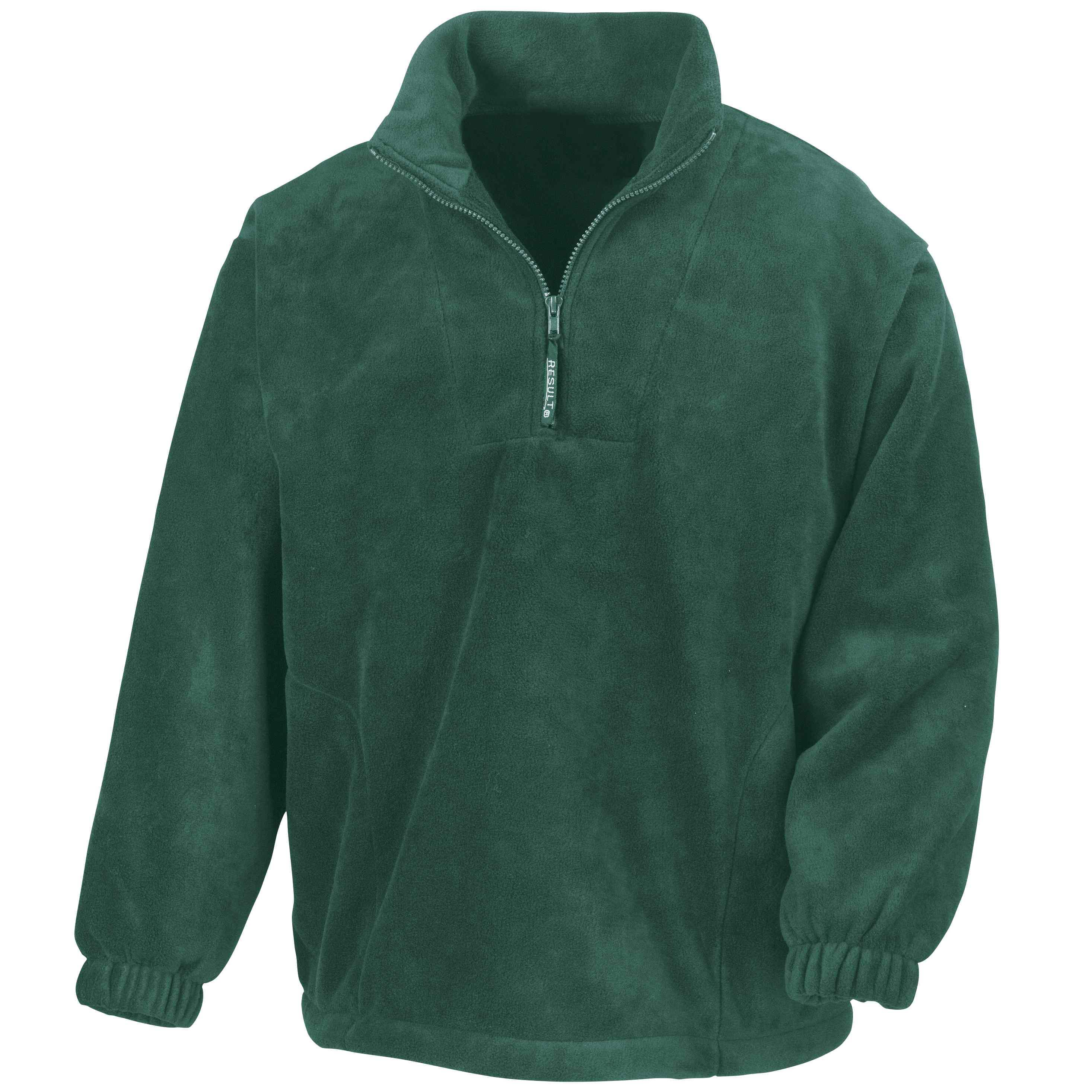Result Polartherm 1/4-Zip Fleece - R33 in forest green against a white background
