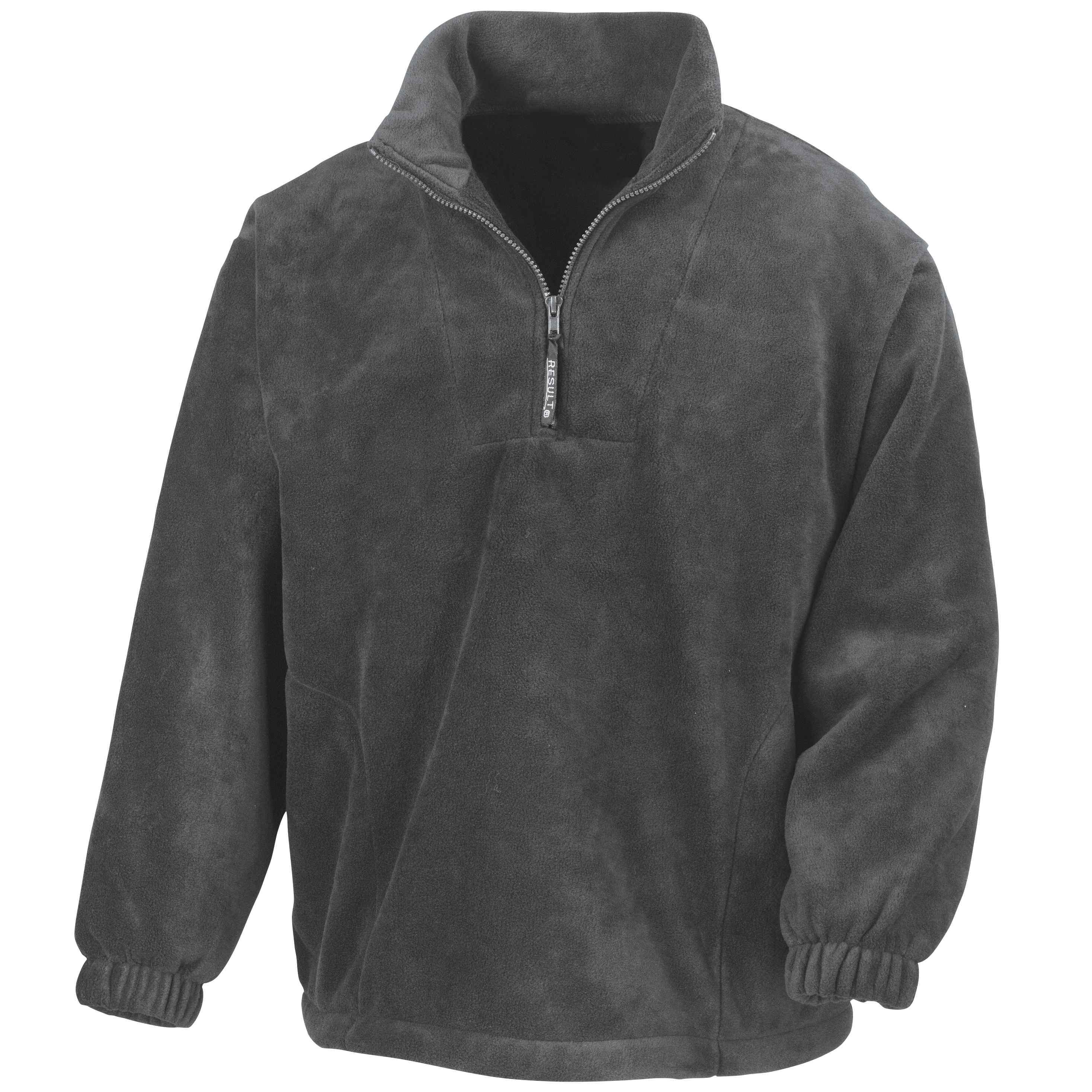 Result Polartherm 1/4-Zip Fleece - R33 in oxford grey against a white background