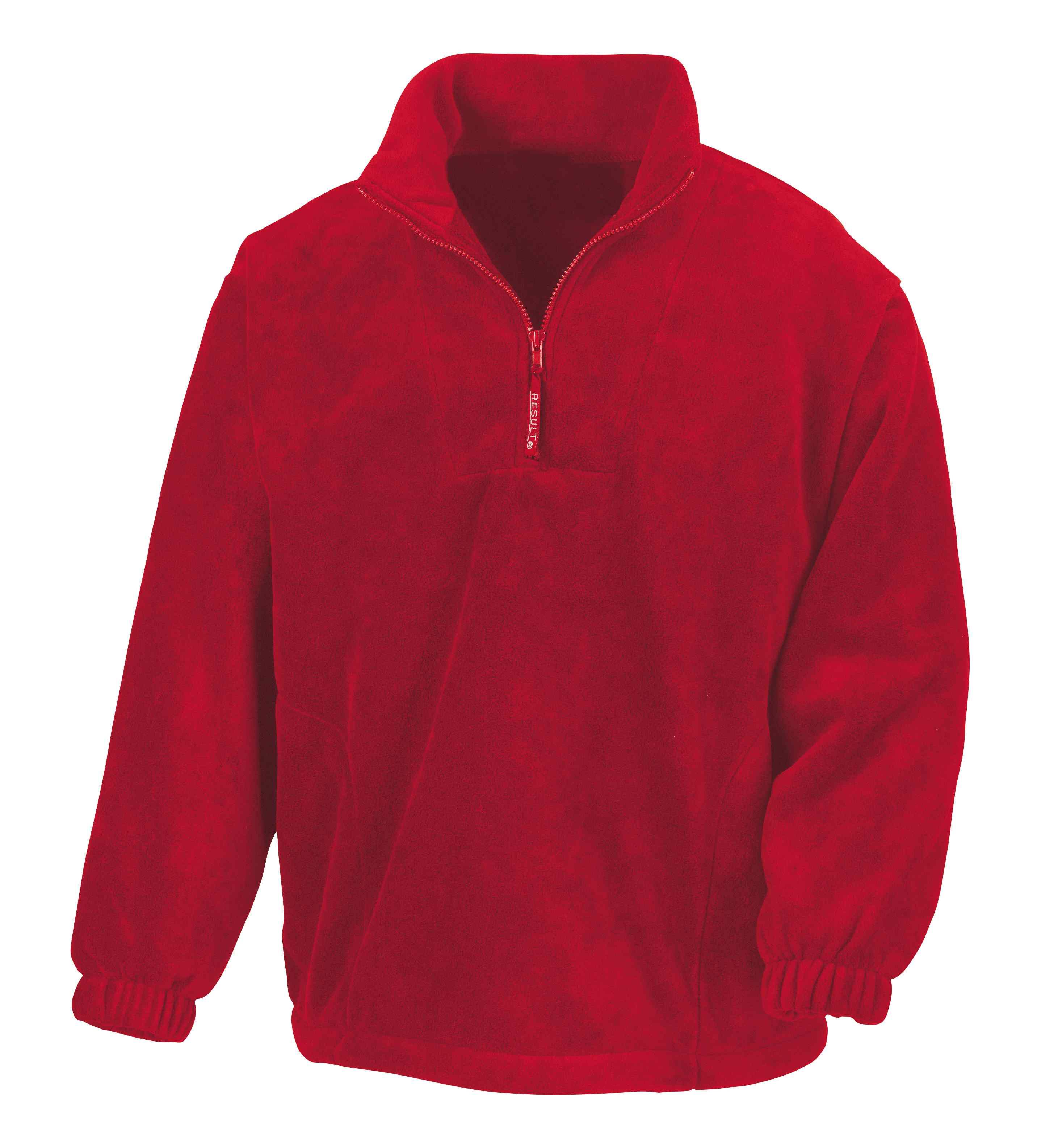 Result Polartherm 1/4-Zip Fleece - R33 in red against a white background