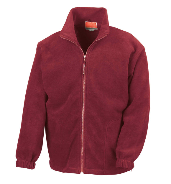 Result Polartherm™ Jacket - RE36 in burgundy on a white background
