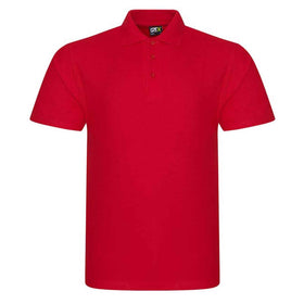 Pro RTX Pro polo shirt in red on a white background. RX101 