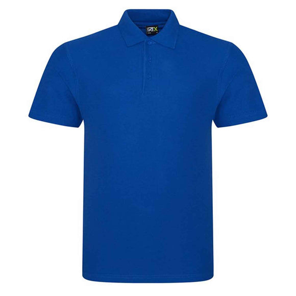 Pro RTX Pro polo shirt in royal blue on a white background. RX101 