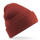 Beechfield Original Cuffed Beanie - B45 in rust on a white background