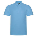 Pro RTX Pro polo shirt in sky blue on a white background. RX101 