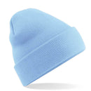 Beechfield Original Cuffed Beanie - B45 in sky blue on a white background