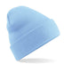 Beechfield Original Cuffed Beanie - B45 in sky blue on a white background