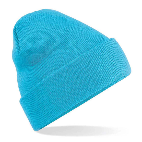 Beechfield Original Cuffed Beanie - B45 in surf blue on a white background