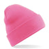 Beechfield Original Cuffed Beanie - B45 in true pink on a white background