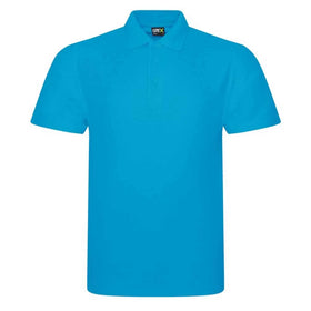 Pro RTX Pro polo shirt in turquoise on a white background. RX101 