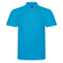 Pro RTX Pro polo shirt in turquoise on a white background. RX101 