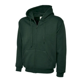 Buy bottle-green Classic Full-Zip Hooded Sweatshirt - UC504