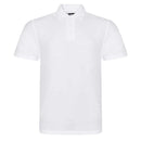 Pro RTX Pro polo shirt in white on a white background. RX101 