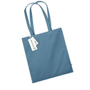 Airforce blue Beechfield EarthAware® Organic Bag For Life - W801 tote bag on a white background