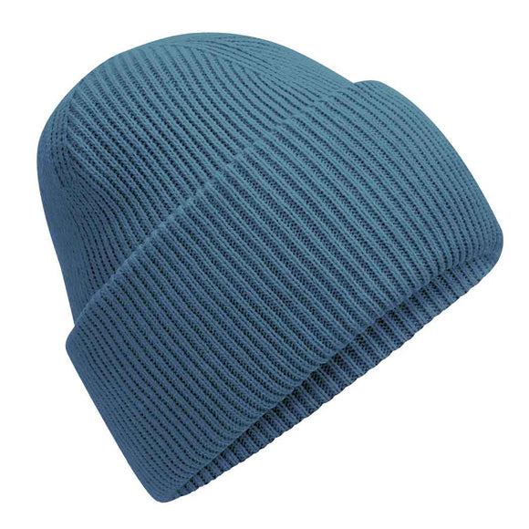 Beechfield Classic Engineered Deep-Cuffed Beanie - B385R in Airforce Blue on a white background