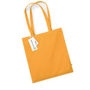 Amber orange Beechfield EarthAware® Organic Bag For Life - W801 tote bag on a white background