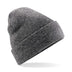 Beechfield Original Cuffed Beanie - B45 in antique grey on a white background