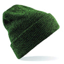 Beechfield Heritage Beanie - B425 in Antique moss green on a white background