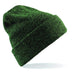 Beechfield Heritage Beanie - B425 in Antique moss green on a white background