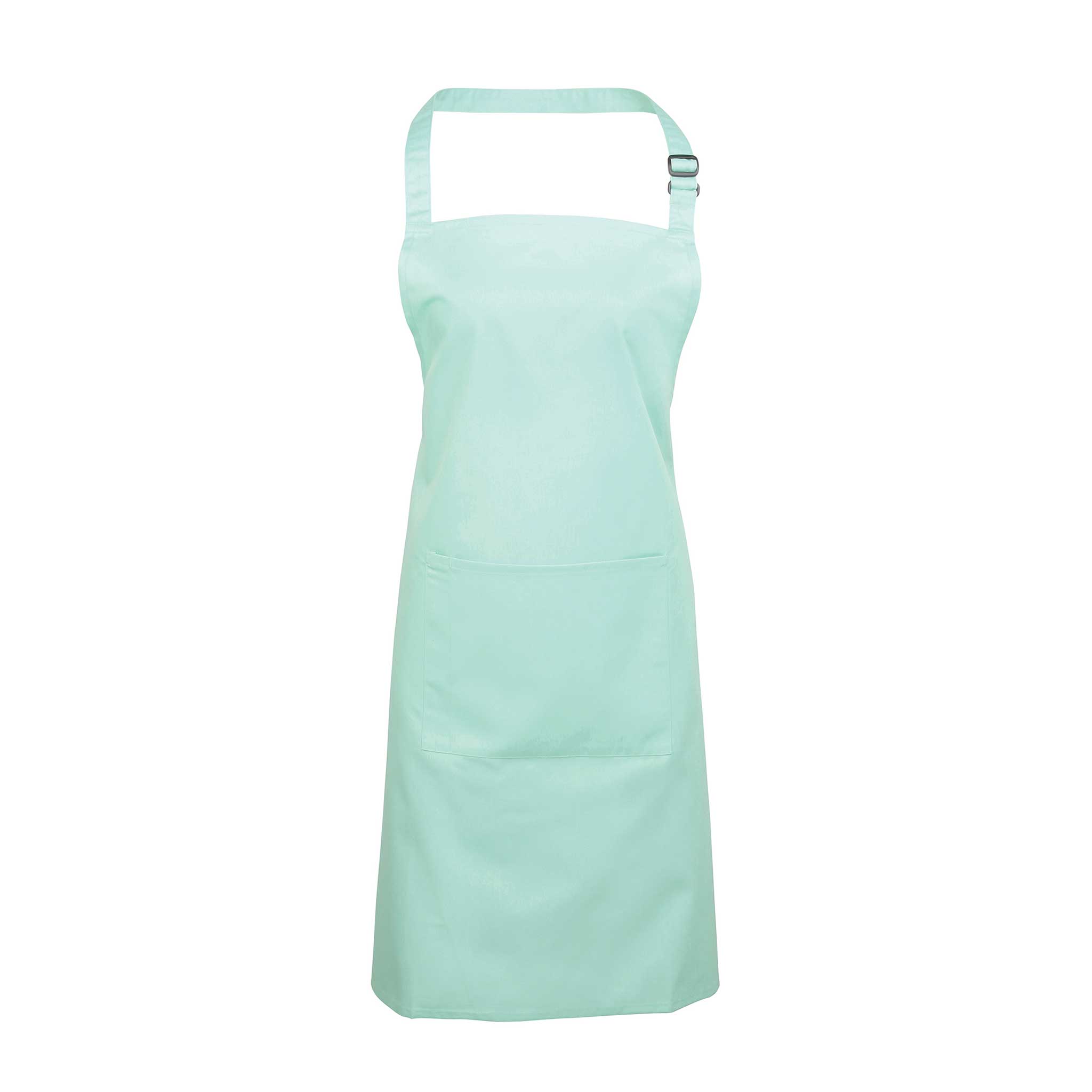Buy aqua Colours Bib Apron with Pocket - PR154