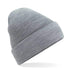 Beechfield Original Cuffed Beanie - B45 in ash grey on a white background