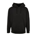 Build your Brand Basic Oversize Hoodie - BB006 in black against a white background