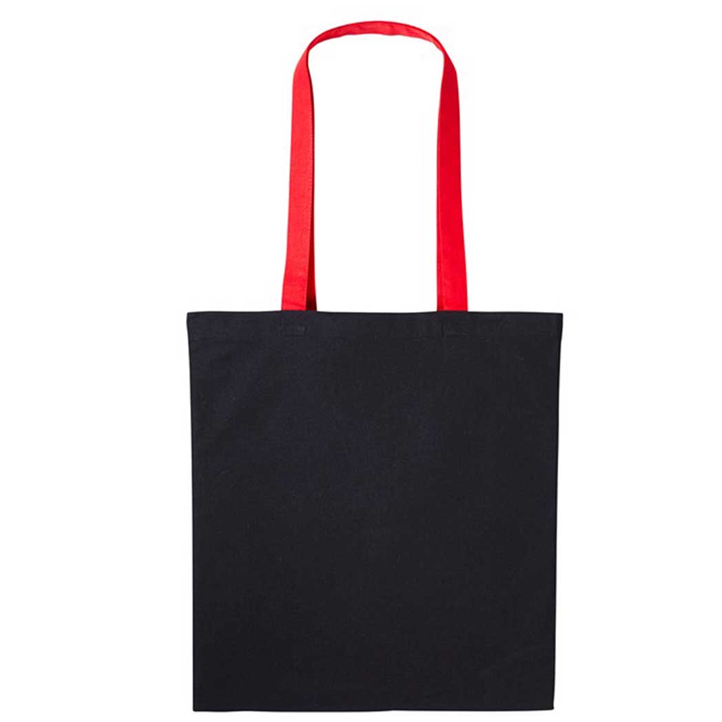Buy jet-black-fire-red Varsity Cotton Shopper - RL150