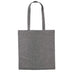 Nutshell Recycled Cotton Shopper - RL600 black marl tote bag on a white background